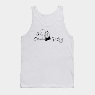 Owl with black tea / b) Tank Top